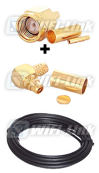 RP SMA male to R/A RP MMCX male (LLC100/30cm)