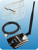 WIFI-Link Warrior  802.11b/g/n 1000mW High Power Adapter + 19dBi Grid + 10m/35