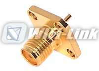 SMA FEMALE CHASSIS MOUNT-4HOLES