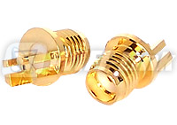 SMA FEMALE PCB MOUNT 0.80