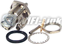 TNC FEMALE BULKHEAD REVERSE POLARITY WITH O-RIGN L