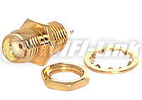 SMA FEMALE REAR BULKHEAD MOUNT