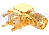 SMA FEMALE RIGHT ANGLE PCB MOUNT