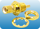 SMB FEMALE BULKHEAD PCB MOUNT