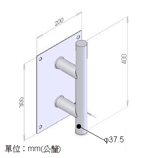 戶外天線牆壁固定架